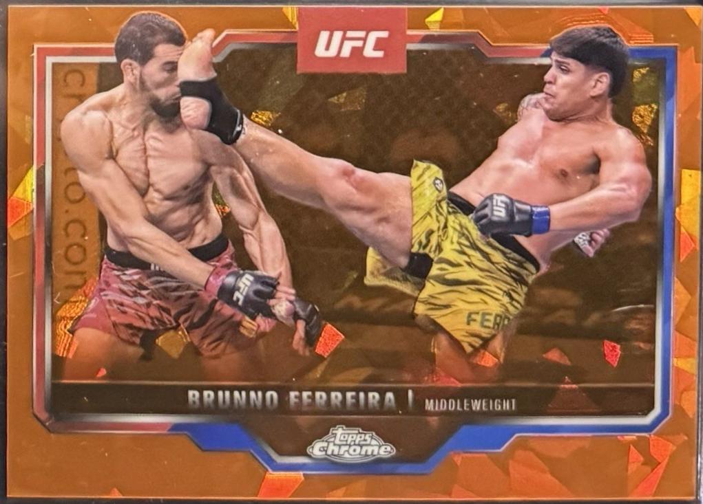Brunno Ferreira 2025 Topps Chrome UFC Base #192 Orange Refractor