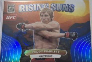 Paddy Pimblett 2023 Panini Donruss Optic UFC Rising Suns #6 Blue