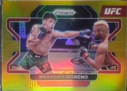 Brandon Moreno 2022 Panini Prizm UFC Base #47 Gold