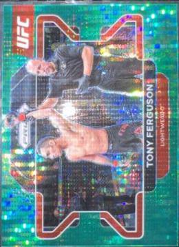 Tony Ferguson 2022 Panini Prizm UFC Base #22 Green Pulsar