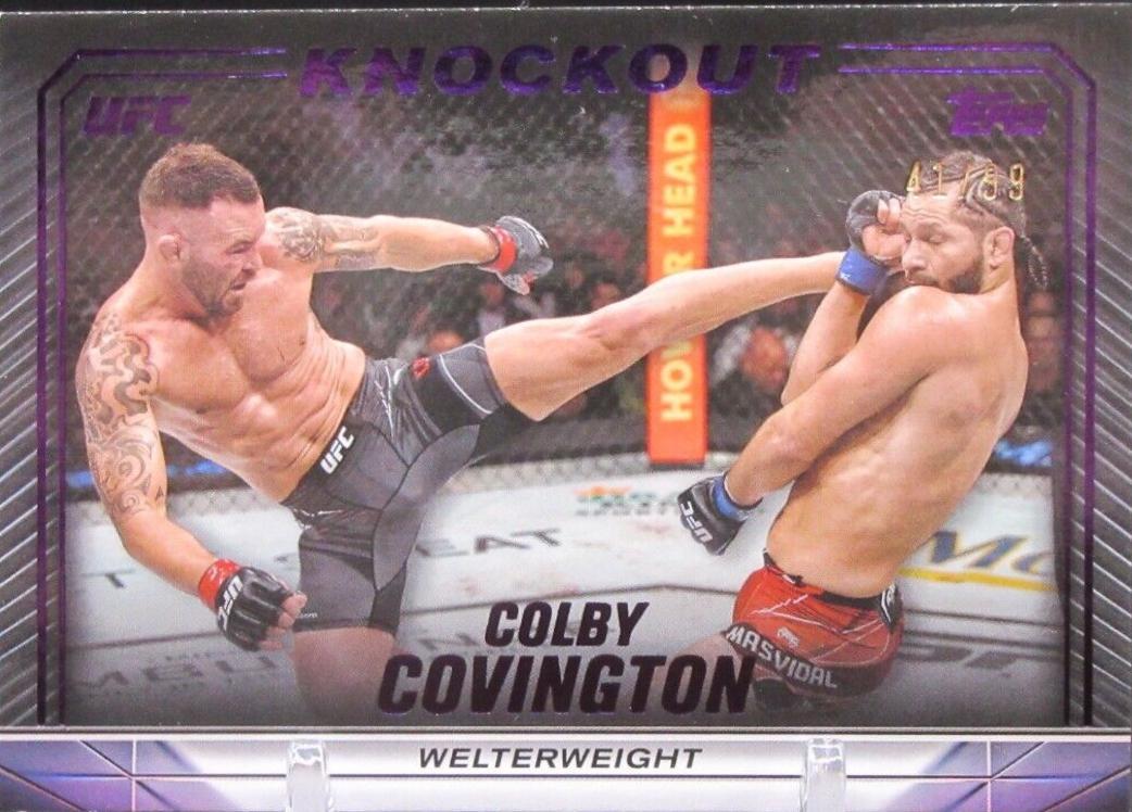 Colby Covington 2024 Topps Knockout UFC Base #88 Purple