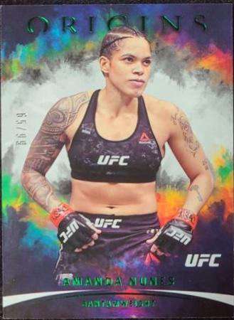 Amanda Nunes 2022 Panini Chronicles UFC Base Origins #131 Green