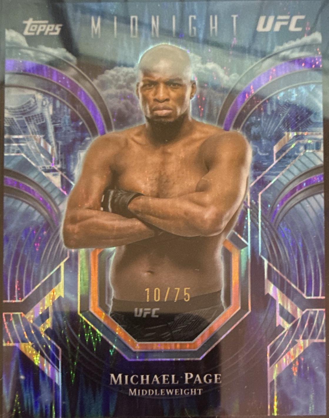 Michael Page 2026 Topps Midnight UFC Night Watch #PC-18 Dusk