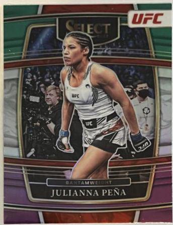 Julianna Peña 2022 Panini Select UFC Premier Level #183 Green and Purple