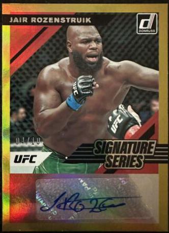 Jairzinho Rozenstruik 2022 Panini Donruss UFC Signature Series #32 Gold