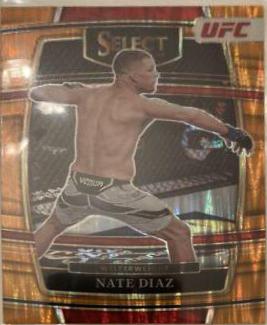 Nate Diaz 2022 Panini Select UFC Concourse #54 Gold Flash