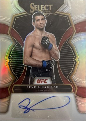 Beneil Dariush 2023 Panini Select UFC Signatures #31 Cracked Ice