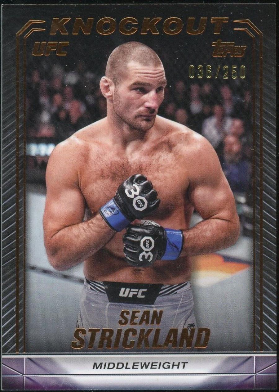 Sean Strickland 2024 Topps Knockout UFC Base #7 Bronze