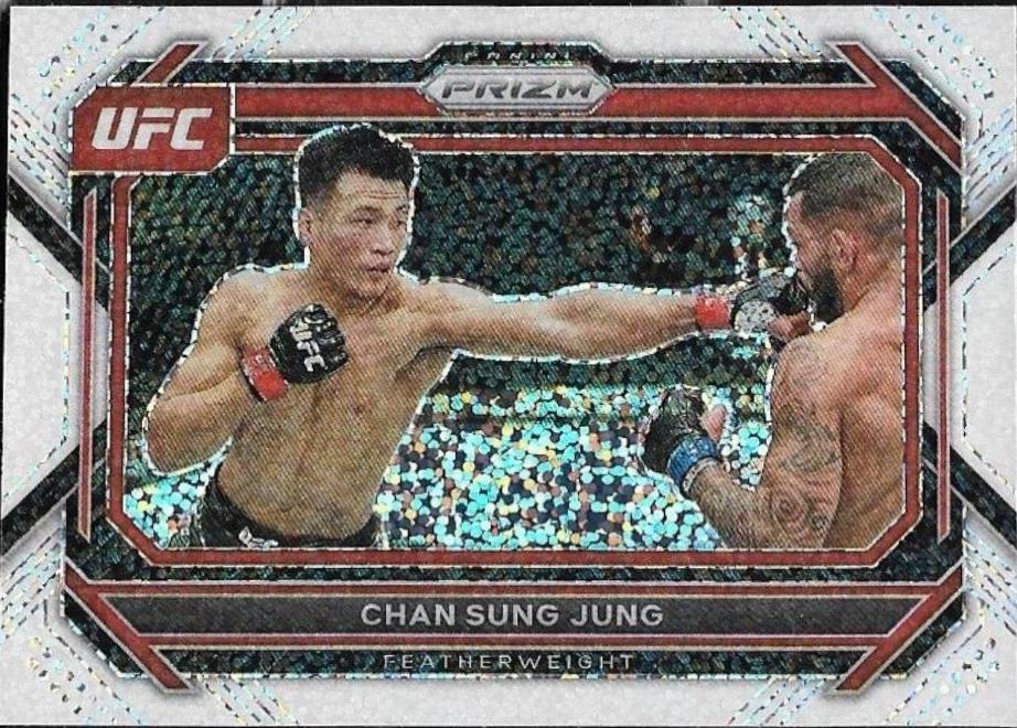 Chan Sung Jung 2023 Panini Prizm UFC Base #88 White Sparkle