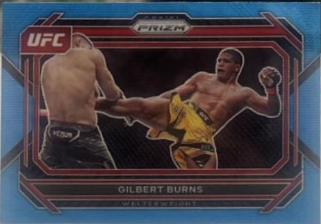 Gilbert Burns 2023 Panini Prizm UFC Base #42 Blue Wave