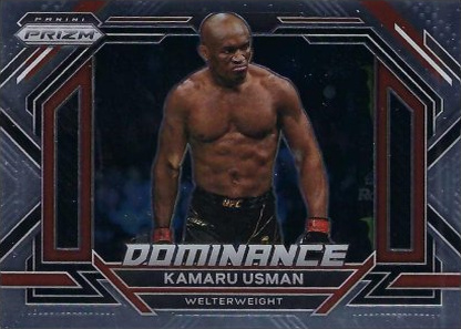 Kamaru Usman 2023 Panini Prizm UFC Dominance #13 Black