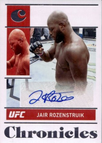 Jairzinho Rozenstruik 2022 Panini Chronicles UFC Chronicles Signatures #9 Platinum