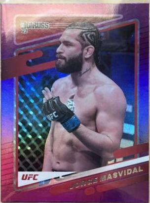 Jorge Masvidal 2022 Panini Donruss UFC Base #22 Purple Flood