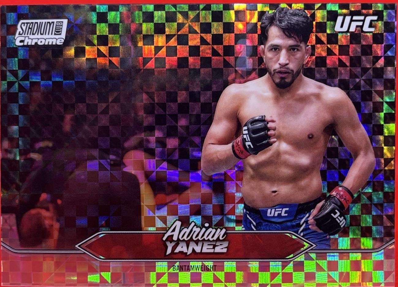 Adrian Yanez 2025 Topps Stadium Club UFC Base Chrome #C-84 X-Fractor