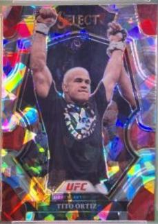 Tito Ortiz 2023 Panini Select UFC Premier Level #165 Cracked Ice