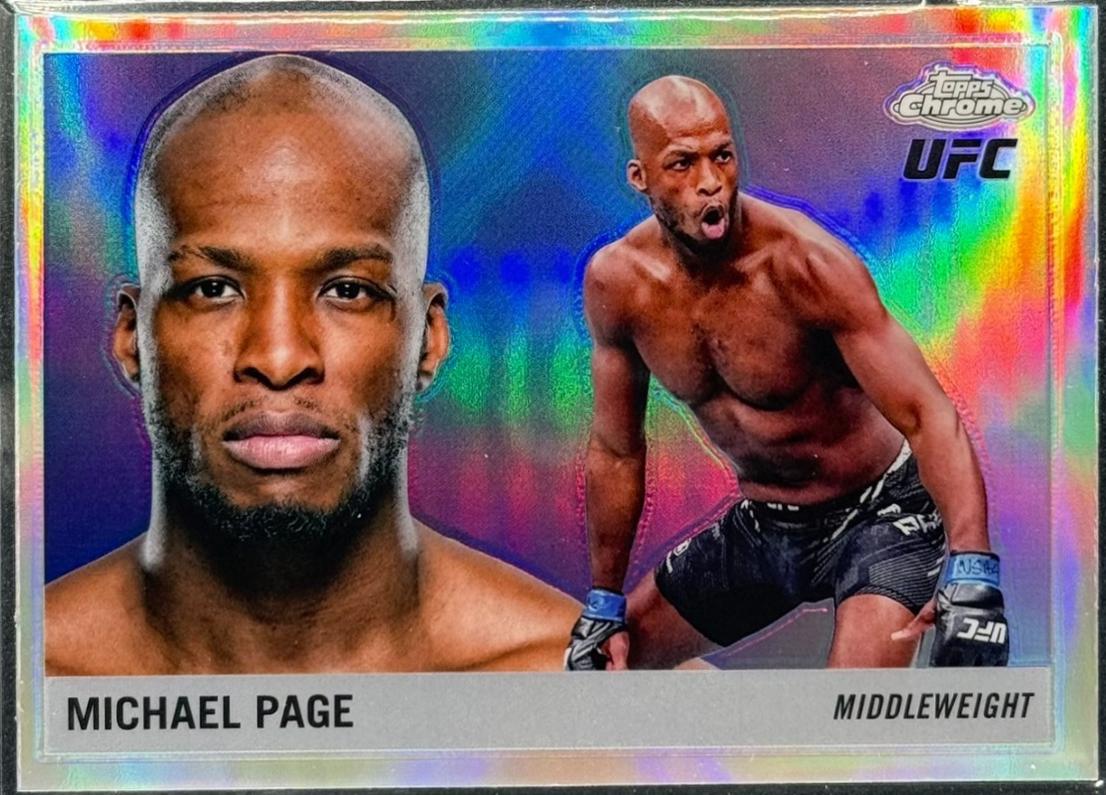 Michael Page 2025 Topps Chrome UFC 1955 Topps #55T-20 Refractor