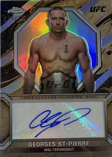 Georges St-Pierre 2024 Topps Chrome UFC Marks of Champions #MOC-GSP Refractor