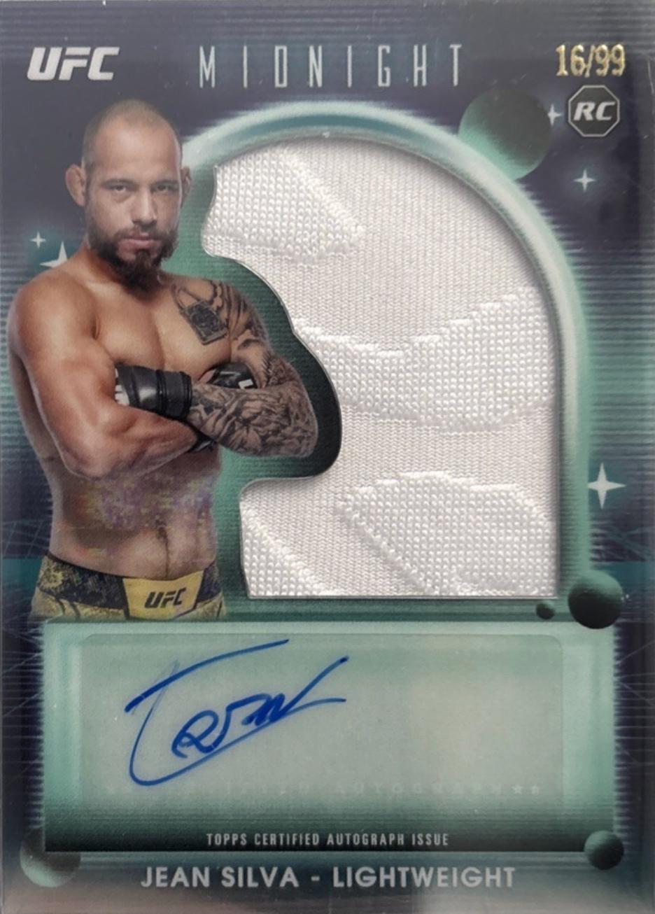 Jean Silva 2025 Topps Midnight UFC Rookie Relic Autographs #RRA-JS Twilight