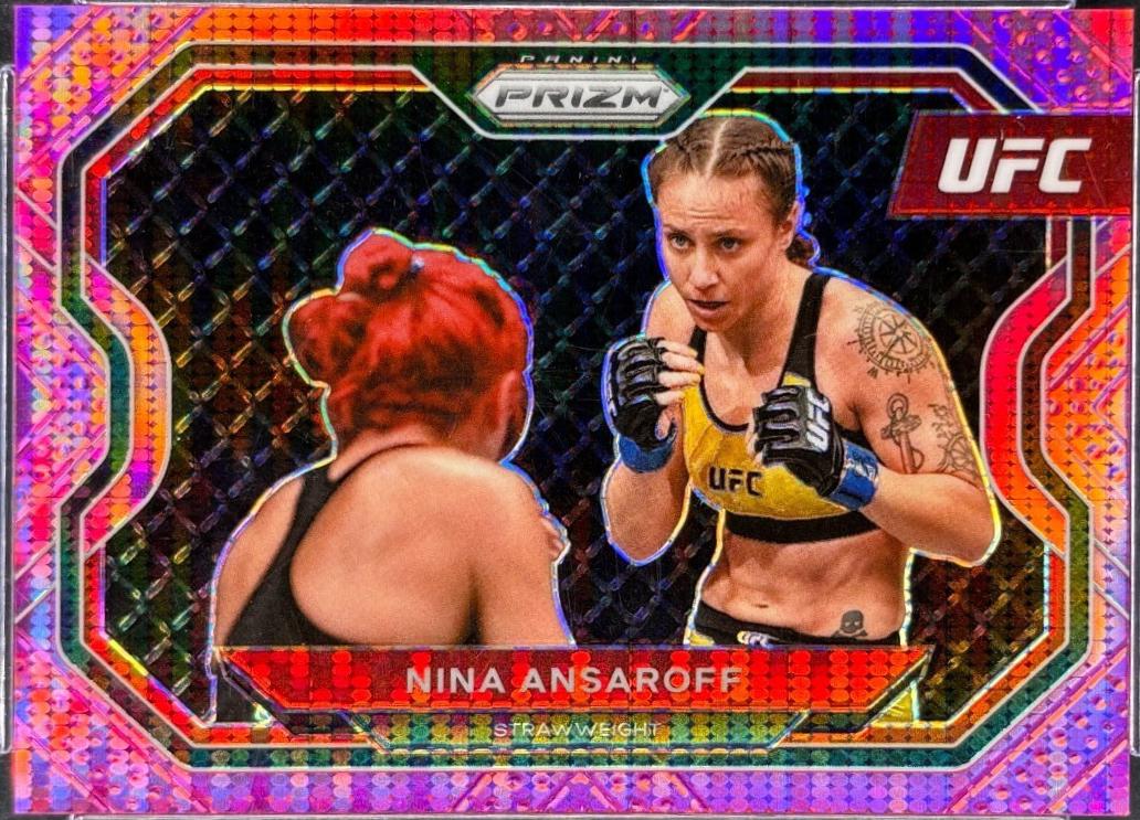 Nina Nunes 2021 Panini Prizm UFC Base #135 Pink Pulsar