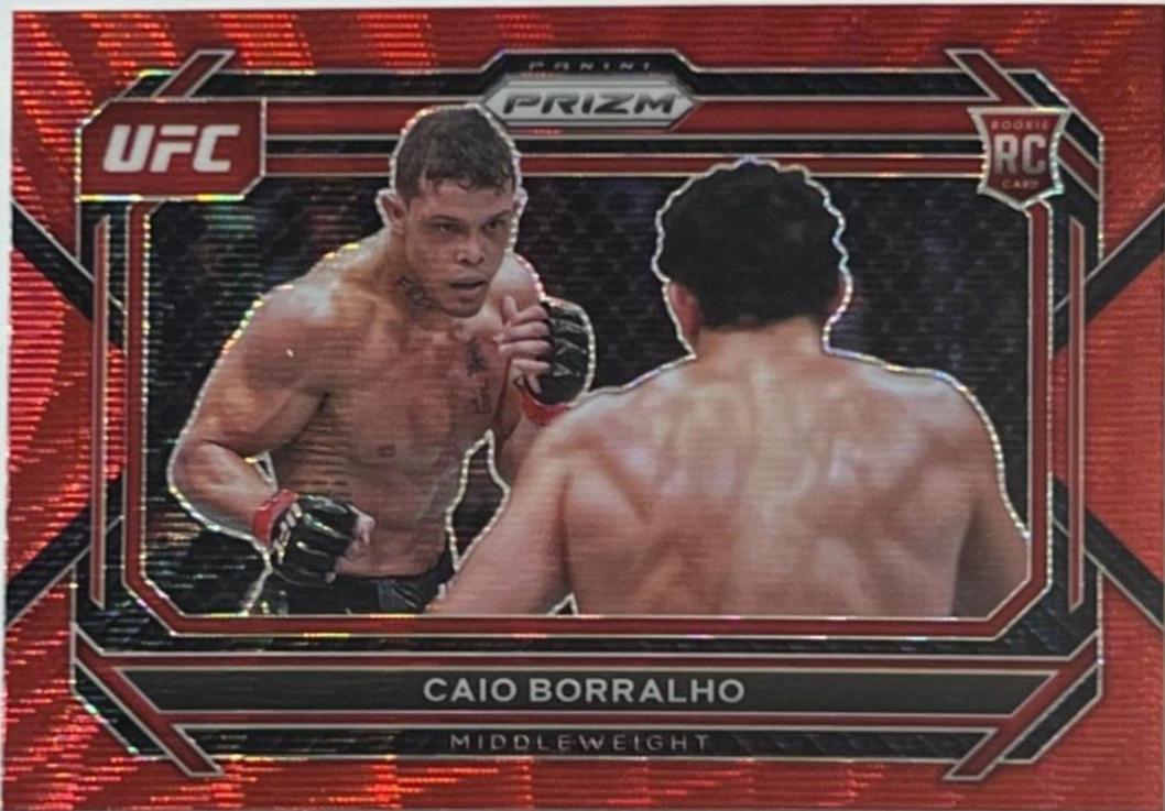 Caio Borralho 2023 Panini Prizm UFC Base #68 Ruby Wave
