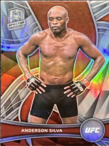 Anderson Silva 2022 Panini Chronicles UFC Base Spectra #387 Silver