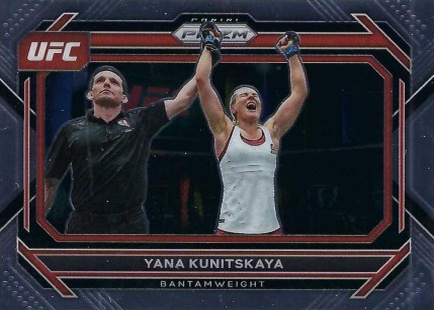 Yana Santos 2023 Panini Prizm UFC Base #93 Ruby Wave