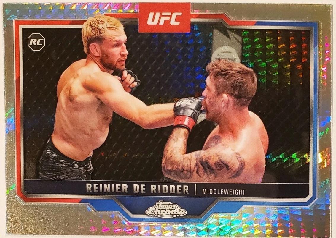 Reinier de Ridder 2025 Topps Chrome UFC Base #185 Prism Refractor