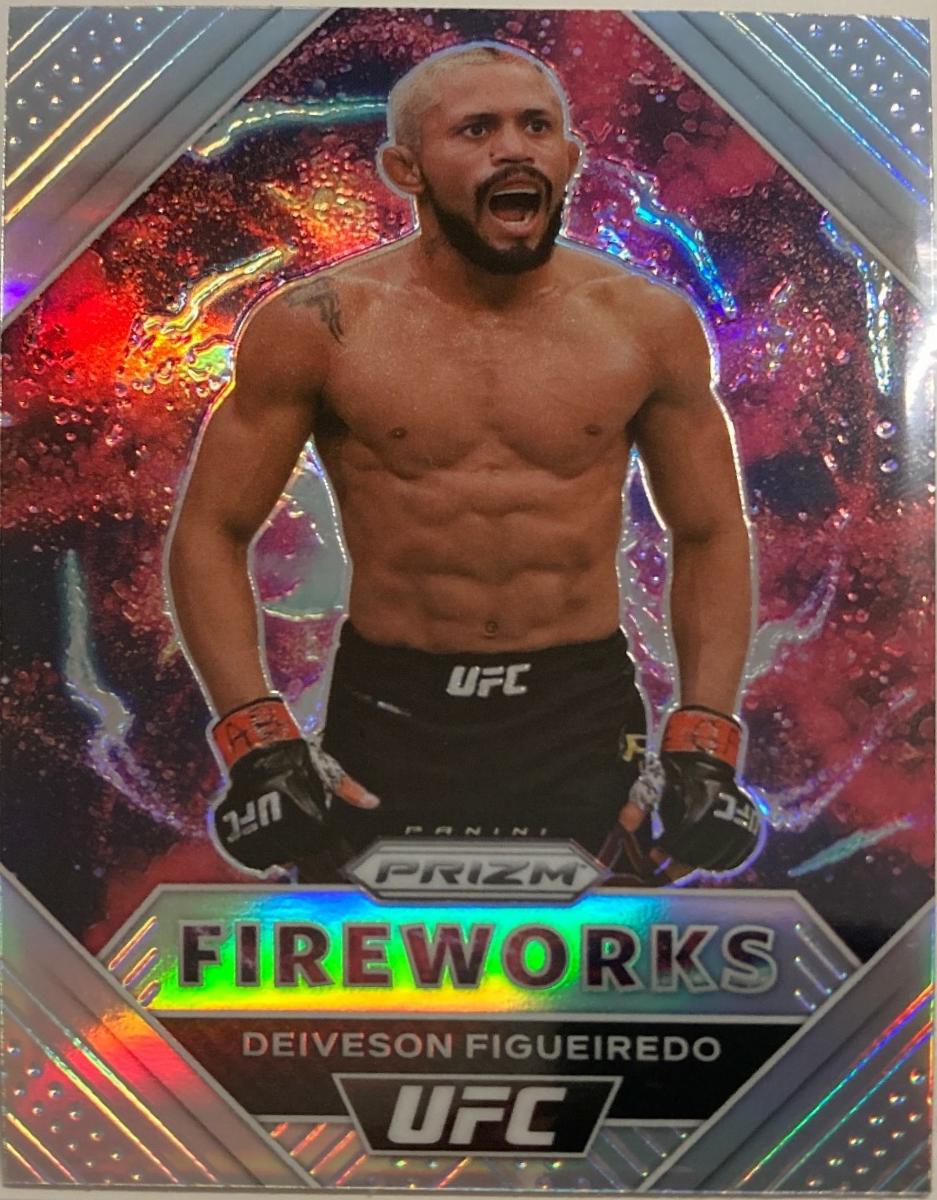 Deiveson Figueiredo 2021 Panini Prizm UFC Fireworks #13 Silver