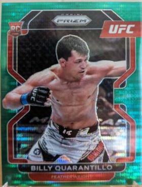 Billy Quarantillo 2022 Panini Prizm UFC Base #129 Green Pulsar