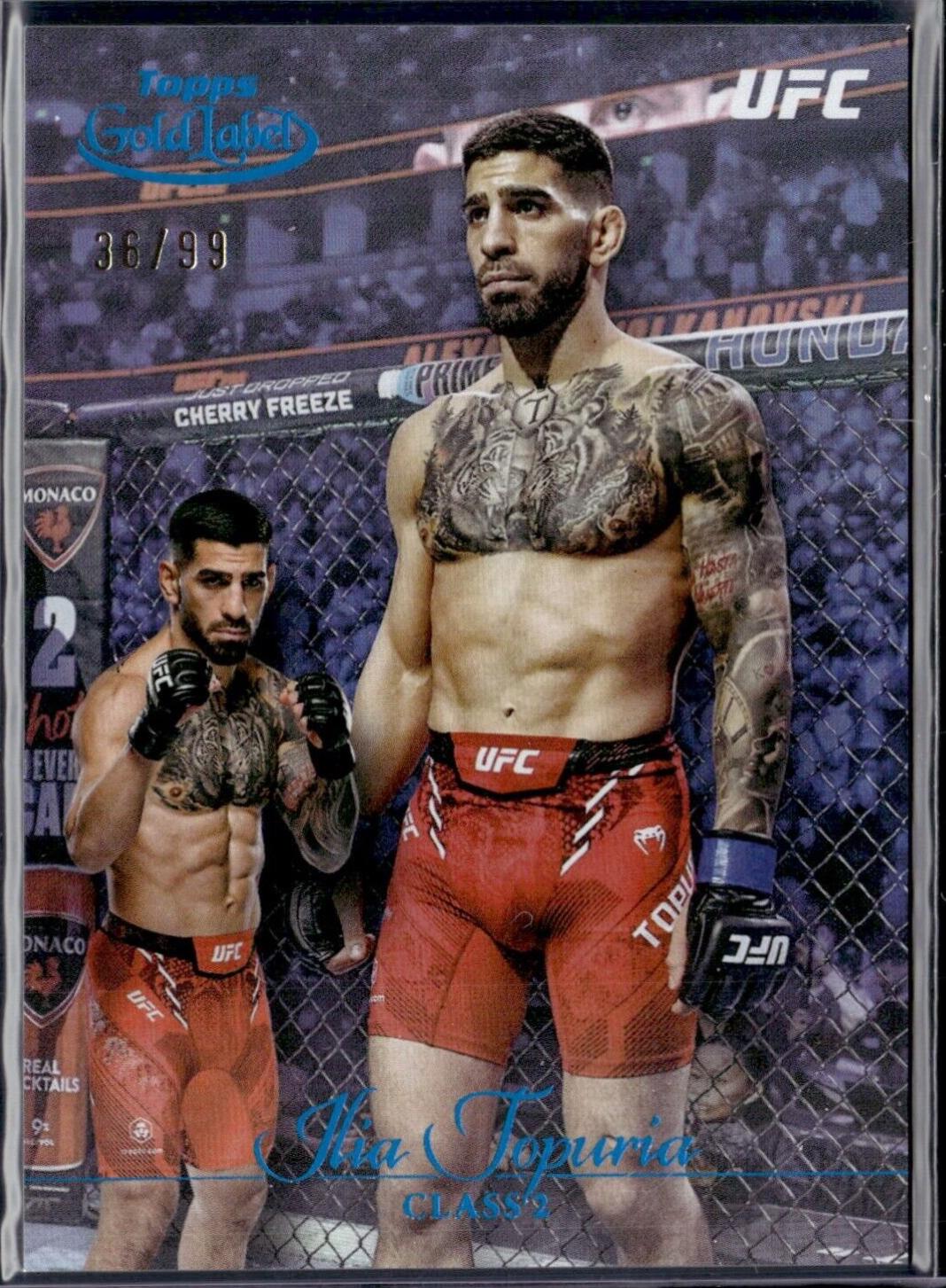 Ilia Topuria 2024 Topps Gold Label UFC Base Class II #8 Blue