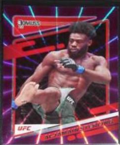 Aljamain Sterling 2022 Panini Donruss UFC Base #53 Purple Laser