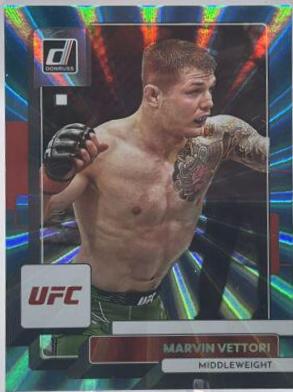 Marvin Vettori 2023 Panini Donruss UFC Base #85 Teal Laser