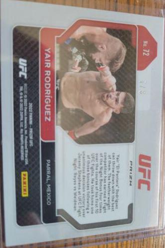 Yair Rodríguez 2022 Panini Prizm UFC Base #72 Octagon