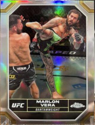 Marlon Vera 2024 Topps Chrome UFC Base #124 Sepia Refractor
