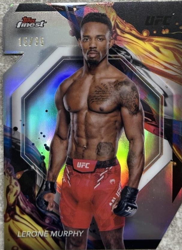 Lerone Murphy 2024 Topps Finest UFC Base Uncommon #121 Die-Cut Refractor