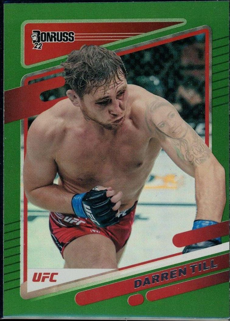 Darren Till 2022 Panini Donruss UFC Base #136 Green