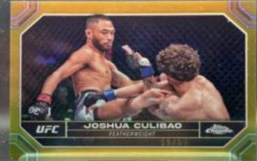 Joshua Culibao 2024 Topps Chrome UFC Base #101 Gold Refractor