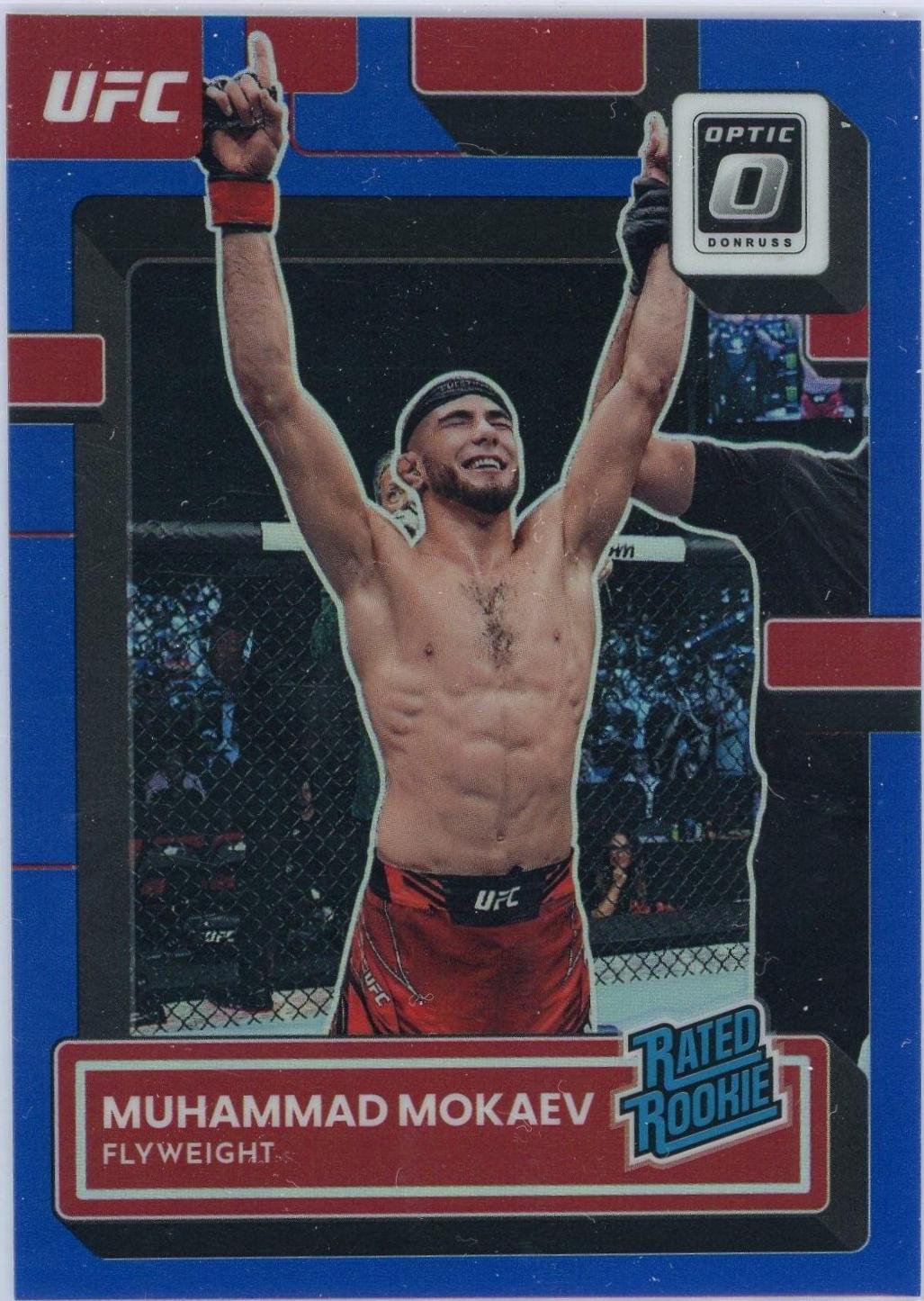 Muhammad Mokaev 2023 Panini Donruss Optic UFC Base #141 Blue