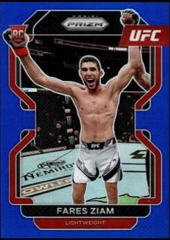 Fares Ziam 2022 Panini Prizm UFC Base #143 Blue