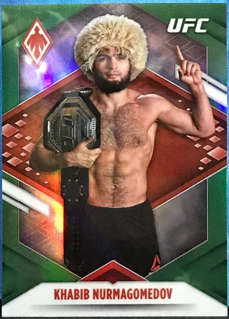 Khabib Nurmagomedov 2022 Panini Chronicles UFC Base Phoenix #318 Green