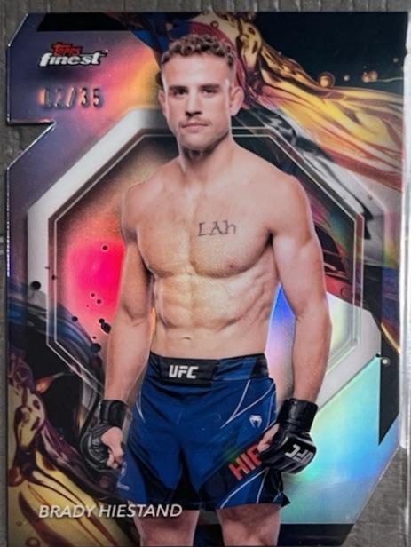 Brady Hiestand 2024 Topps Finest UFC Base Uncommon #162 Die-Cut Refractor