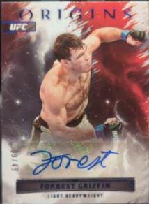 Forrest Griffin 2023 Panini Chronicles UFC Origins Autographs #16 Platinum