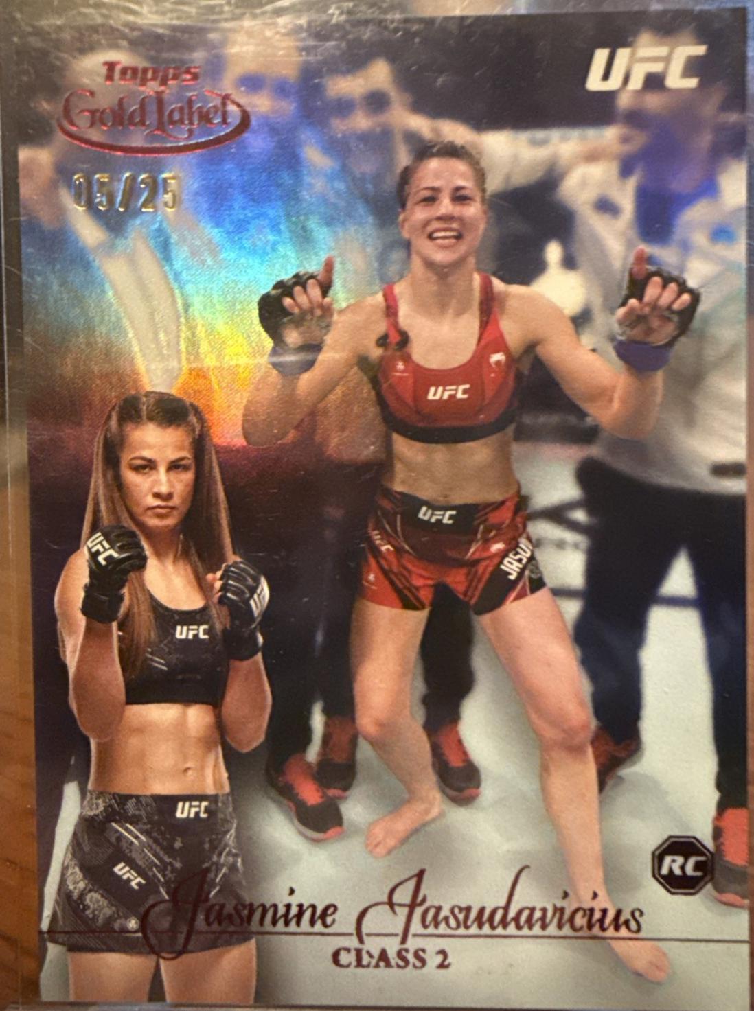 Jasmine Jasudavicius 2024 Topps Gold Label UFC Base Class II #67 Red