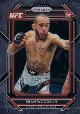 Sean Woodson 2023 Panini Prizm UFC Base #166 Gold Shimmer