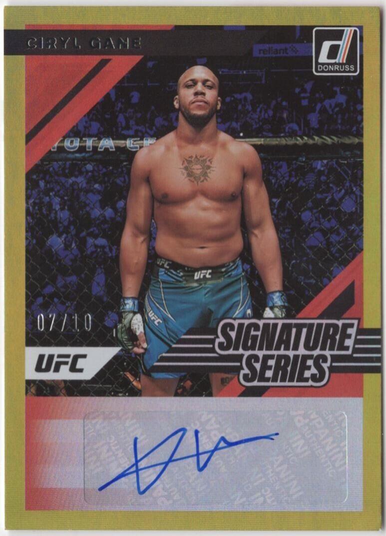 Ciryl Gane 2022 Panini Donruss UFC Signature Series #86 Black