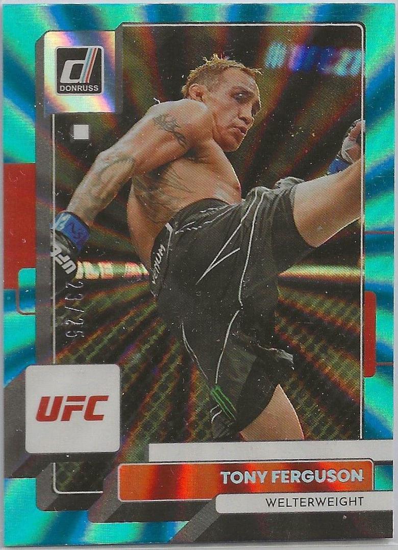 Tony Ferguson 2023 Panini Donruss UFC Base #31 Teal Laser