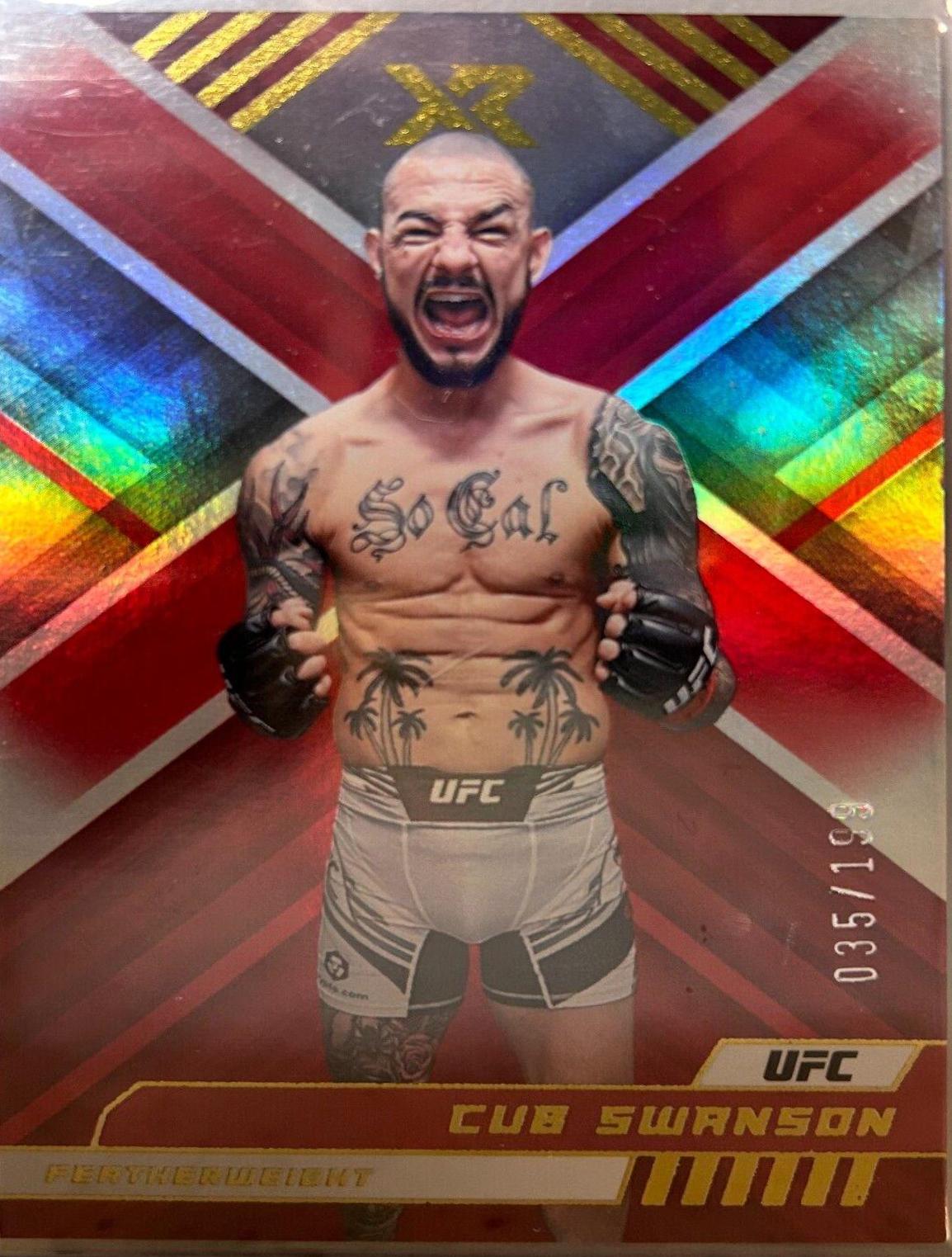 Cub Swanson 2023 Panini Chronicles UFC Base XR #298 Red