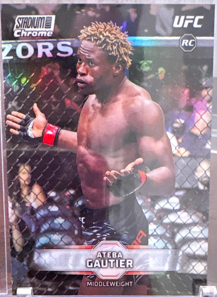 Ateba Gautier 2026 Topps Stadium Club UFC Chrome Base #CB-173 Refractor