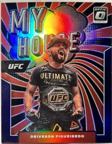 Deiveson Figueiredo 2022 Panini Donruss Optic UFC My House #12 Purple