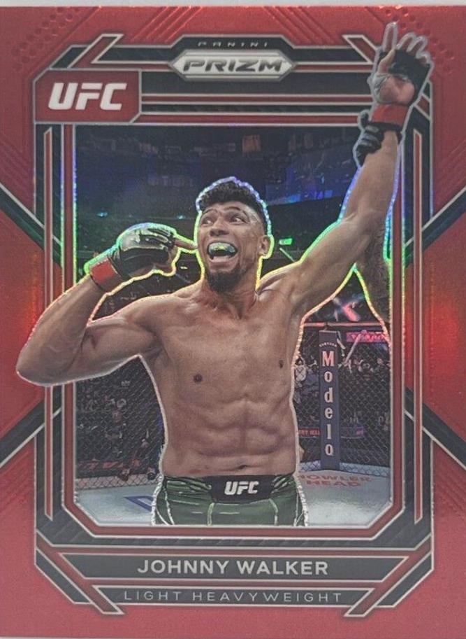 Johnny Walker 2023 Panini Prizm UFC Base #169 Red